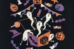 ハロウィンの刺繍